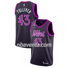Camiseta Hombre Minnesota Timberwolves Anthony Tolliver 43 2018-19 Nike City Edition Violeta Swingman